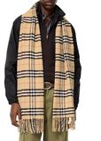 Check Wool Cashmere Scarf, , hi-res