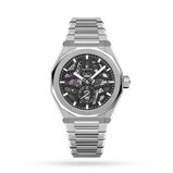 Defy Skyline Skeleton Steel 41mm Black, , hi-res