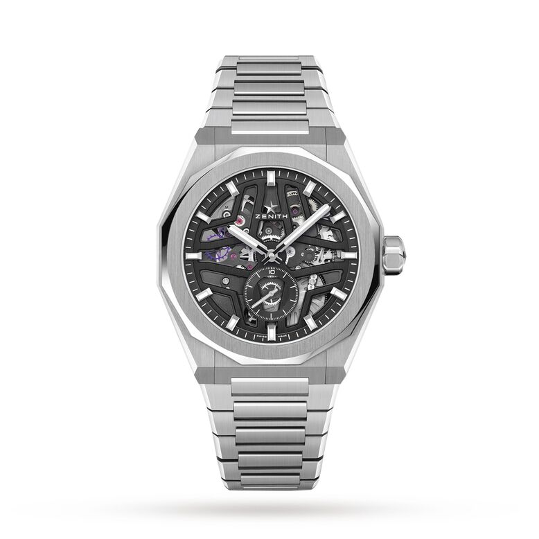 Defy Skyline Skeleton Steel 41mm Black, , hi-res