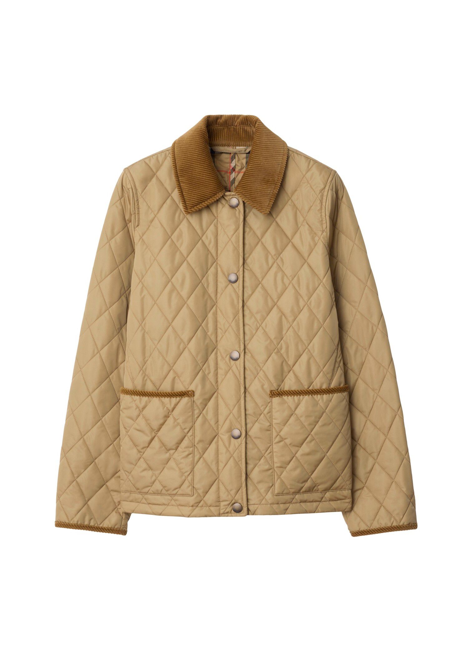 ブルゾン Burberry FW25 Beige nylon jacket (8107511 C1544) Burberry Quilted Nylon Jacket Coats & Jackets | Heathrow