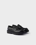 Brushed leather loafers, , hi-res