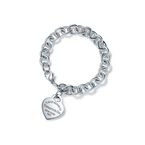 Return to Tiffany™ Heart Tag Charm Bracelet in Silver - Size 7 in