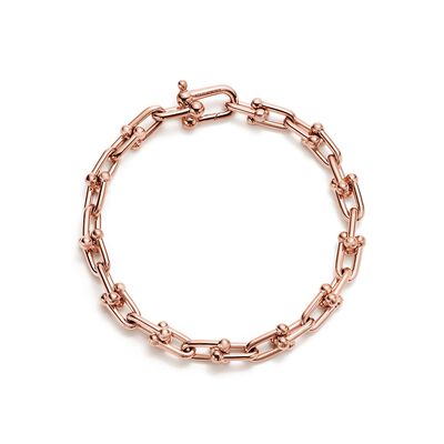 Tiffany City HardWear Link Bracelet in Rose Gold, Medium