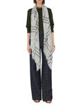 Wide Check Wool Scarf, , hi-res