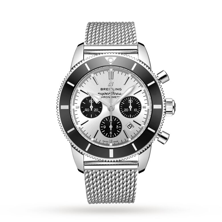 Superocean Heritage B01 Chronograph 44 Stainless Steel Watch, , hi-res