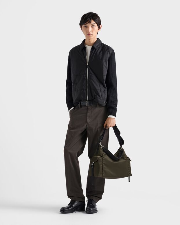Prada Explore Re-Nylon and leather bag , , hi-res