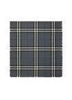 Reversible Check Wool Silk Scarf