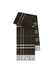 Reversible Contrast Check Cashmere Scarf