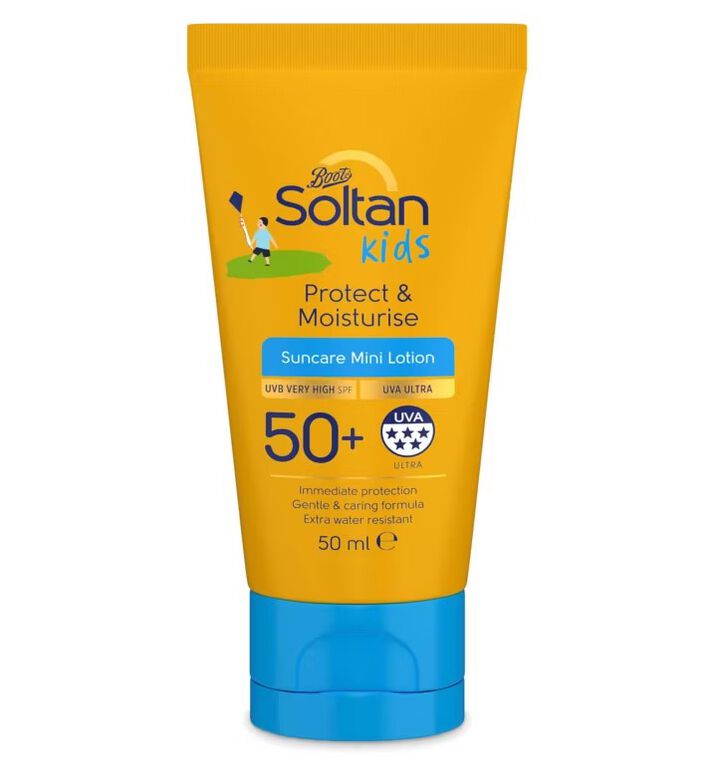 Soltan Kids Protect &amp; Moisturise Mini Suncare Lotion SPF50+ 50ml, , hi-res