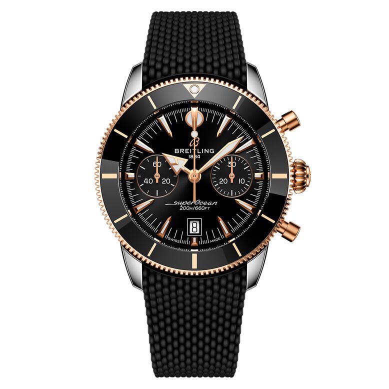 Superocean Heritage B01 Chronograph 42mm Mens Watch Black Rubber, , hi-res