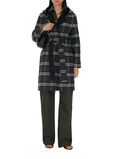 Reversible Wool Hooded Wrap Coat, , hi-res