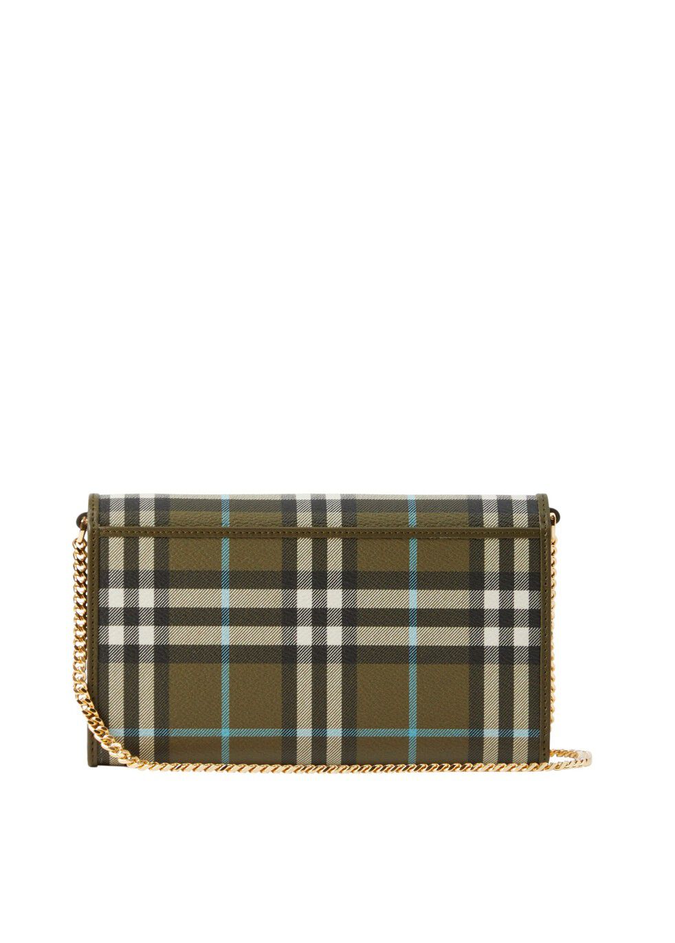 Burberry leather deals wallet with chain