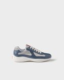 Patent leather and technical fabric Prada America&#39;s Cup sneakers, , hi-res