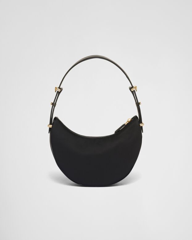 Prada Arqu&eacute; small Re-Nylon and brushed leather shoulder bag, , hi-res