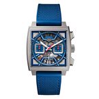 Monaco Chronograph 39mm Mens Watch Titanium Blue
