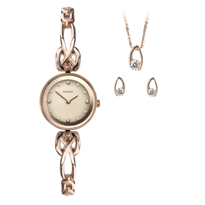 Watch and Jewellery Giftset - Silver, , hi-res