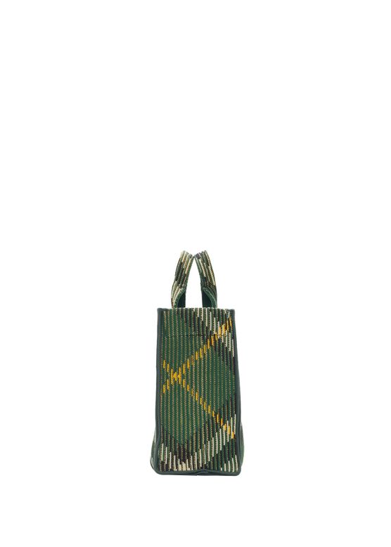 Mini Check Knitted Tote, , hi-res