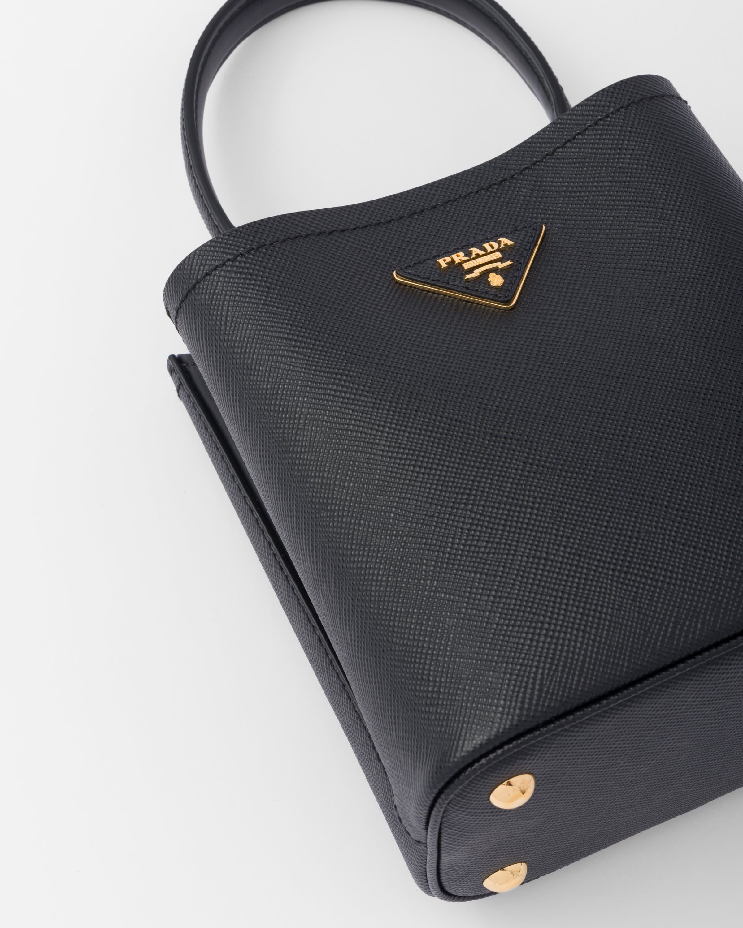 Prada panier small saffiano leather bucket bag deals