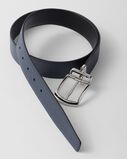 Reversible Saffiano leather belt, , hi-res