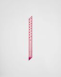 Printed silk twill skinny scarf, , hi-res