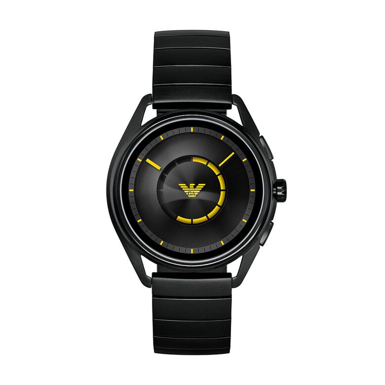 Connected Watch Man Matteo Black Steel Bracelet, , hi-res