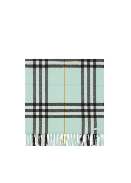 Wide Check Cashmere Scarf, , hi-res