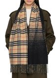 Gradient Check Cashmere Scarf, , hi-res