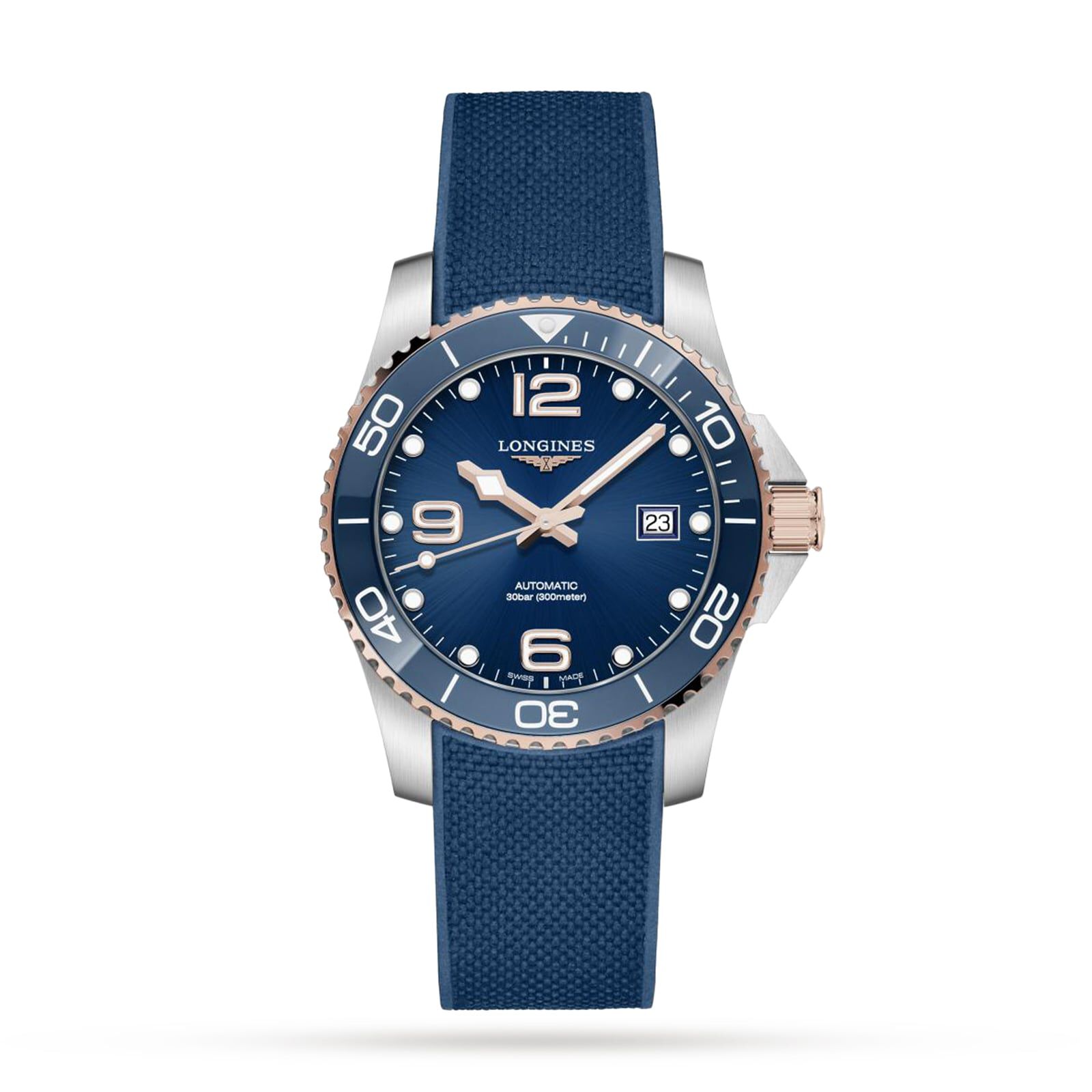 Longines hydroconquest clearance blue automatic