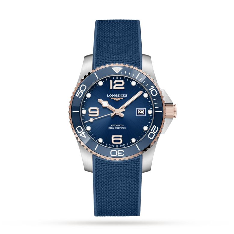 HydroConquest 41mm Mens Watch - Blue, , hi-res