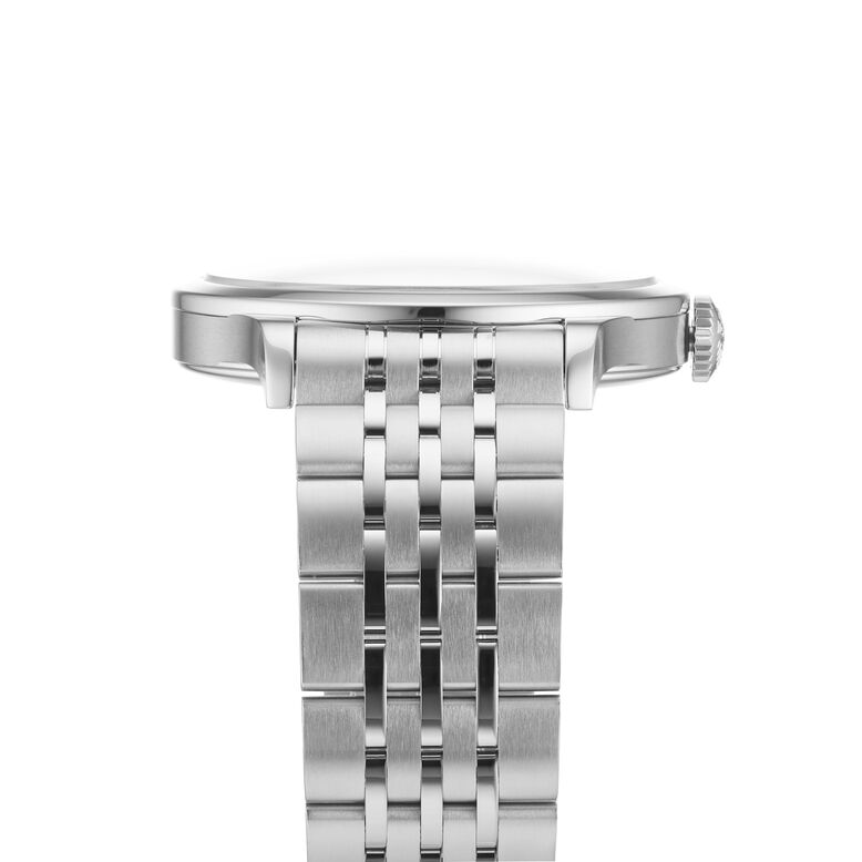 Record 40mm Mens Watch Sunray Silver, , hi-res