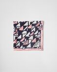 Printed twill scarf