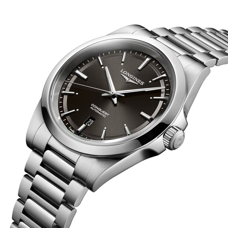 Conquest 41mm Mens Watch Black, , hi-res