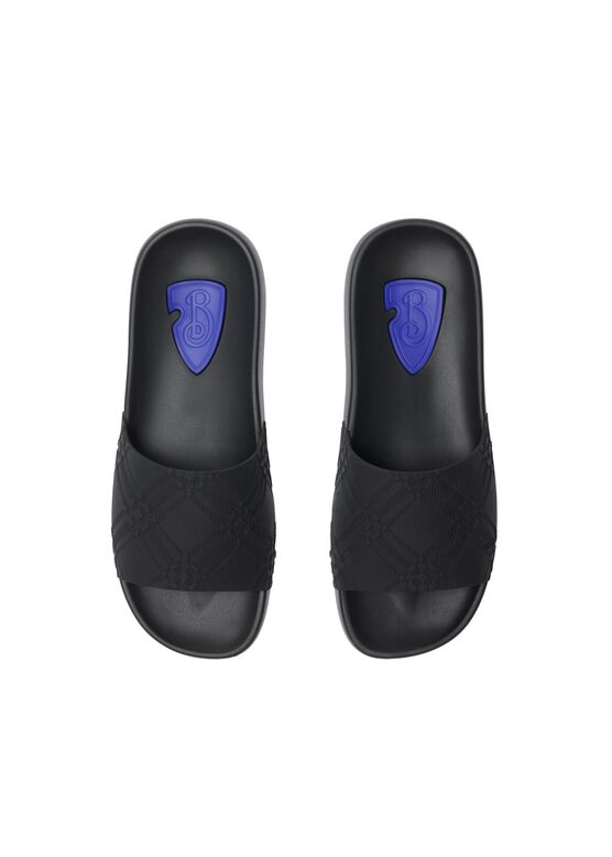 Embossed Check Dive Slides, , hi-res