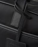 Re-Nylon and Saffiano leather briefcase, , hi-res