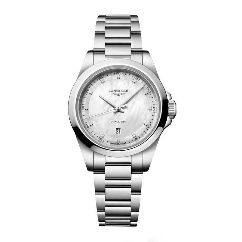 Conquest Quartz 30mm Ladies Watch Mother Of Pearl, , hi-res