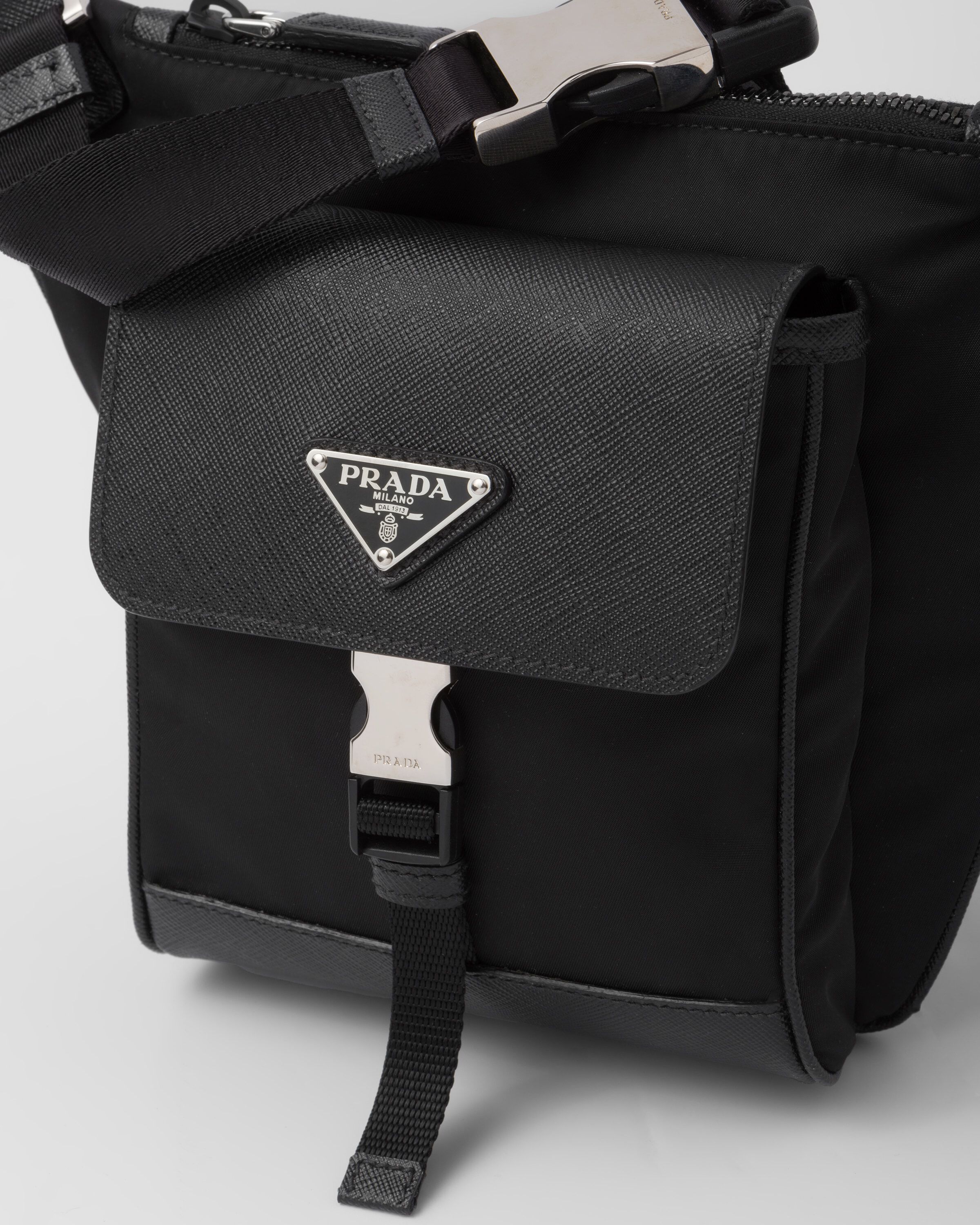 Prada saffiano phone crossbody bag top
