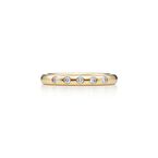 Elsa Peretti® stacking band ring in 18k gold with diamonds. - Size 5 1/2