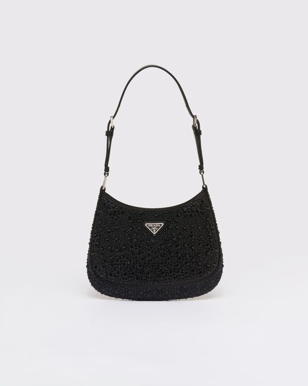 Prada Cleo satin bag with crystals, , hi-res