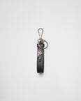 Saffiano leather keychain