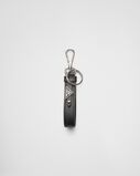Saffiano leather keychain, , hi-res