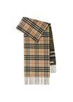 Reversible Contrast Check Cashmere Scarf