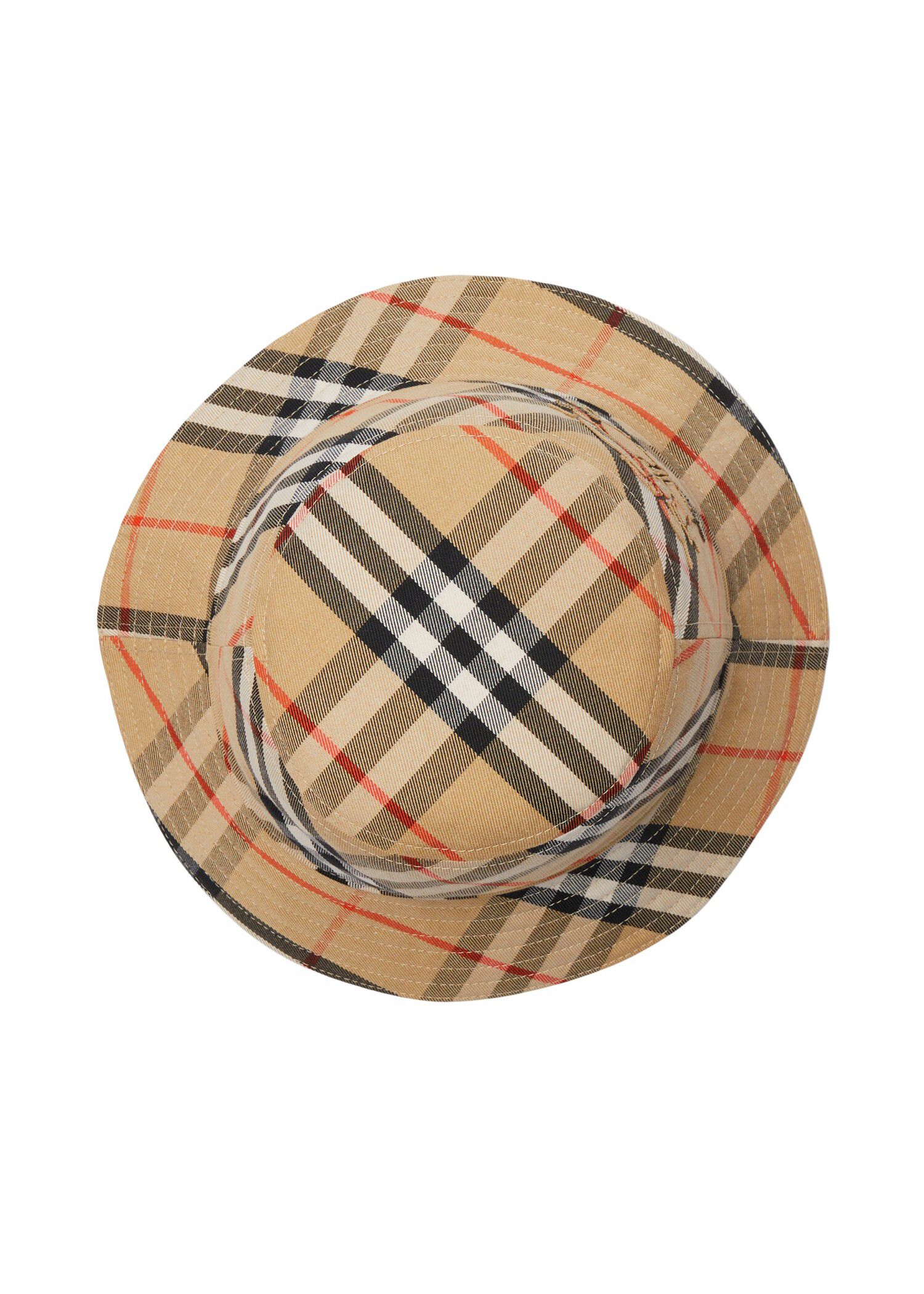 Burberry Check EKD Cotton Blend Bucket Hat Hats & Scarves
