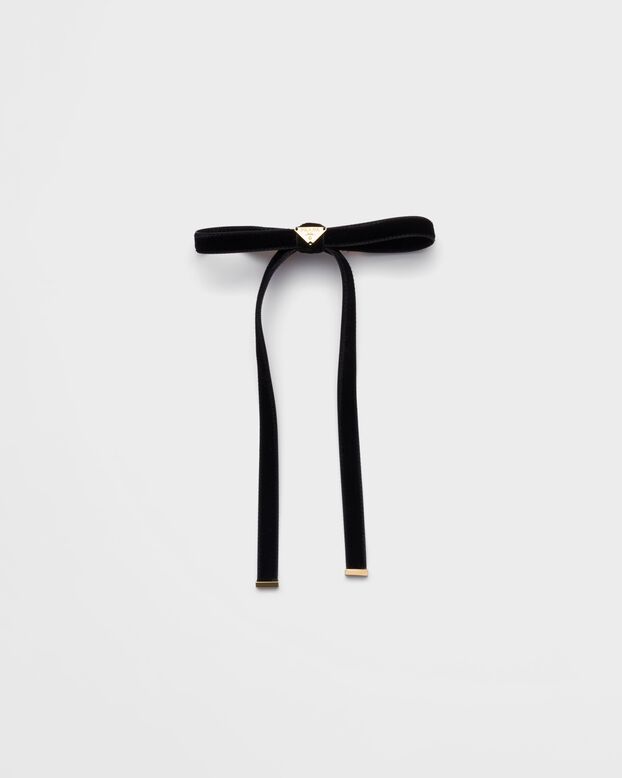 Velvet hair clip, , hi-res