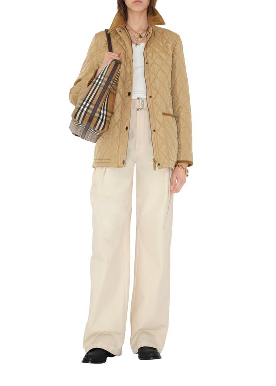 Quilted Nylon Barn Jacket, , hi-res