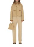 Cropped Quilted Nylon Jacket, , hi-res