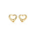 Elsa Peretti® Open Heart Stud Earrings in Yellow Gold, 11 mm - Size 11 mm,  Elsa Peretti® Open Heart Stud Earrings in Yellow Gold, 11 mm - Size 11 mm