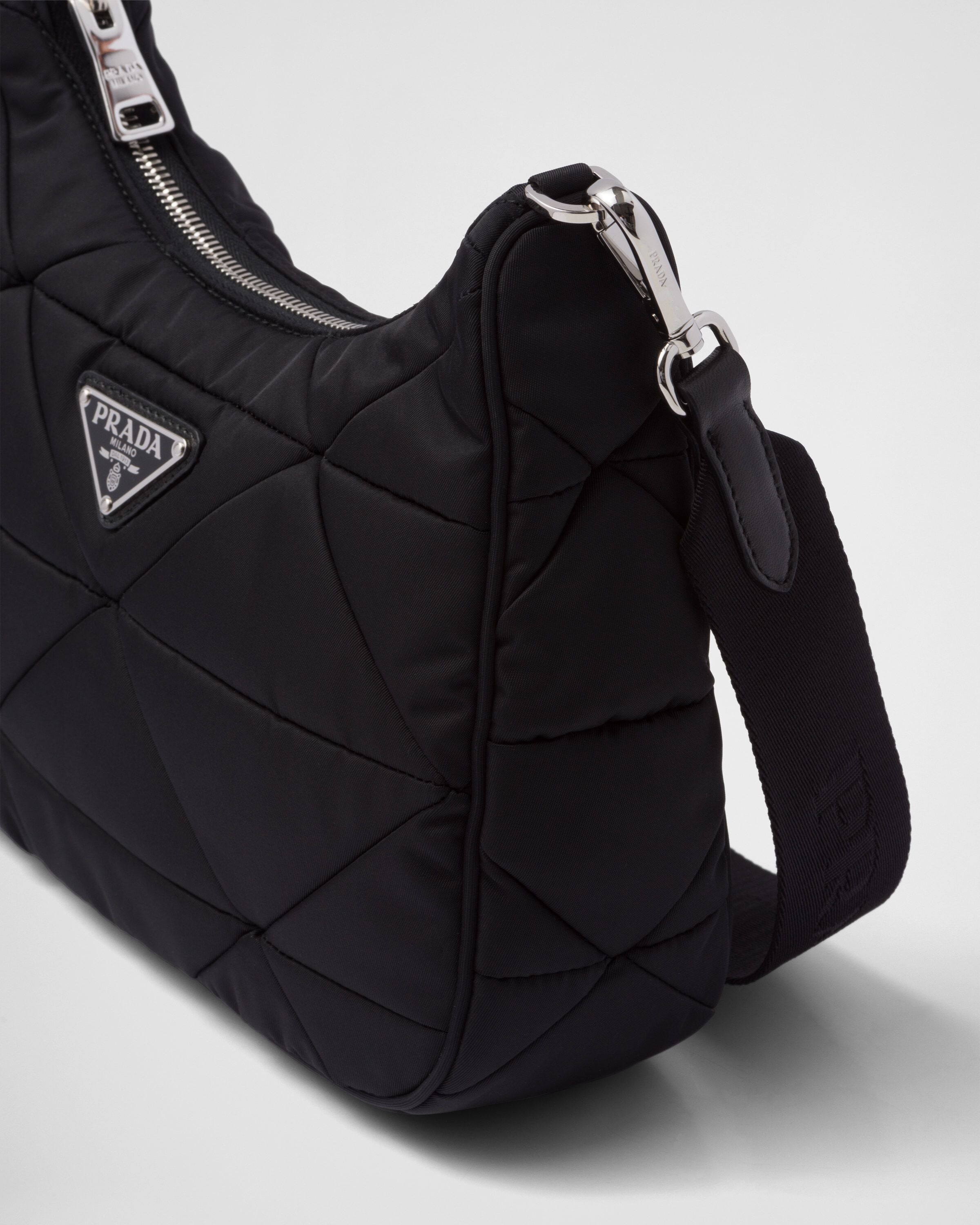Prada padded nylon belt bag discount