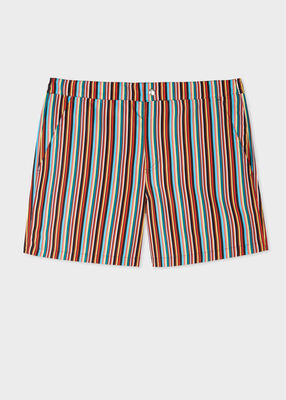 'Signature Stripe' Swim Shorts