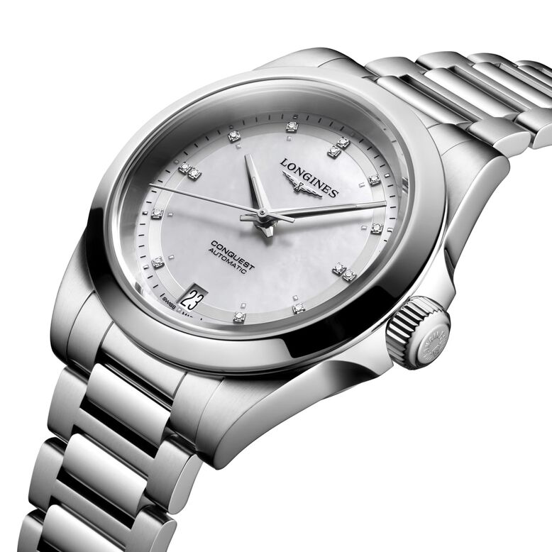 Conquest 34mm Ladies Watch Mother Of Pearl, , hi-res
