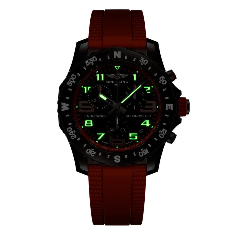 Endurance Pro 44mm Mens Watch Orange Rubber, , hi-res